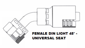 Female 45° DIN (Light) Swivel  (6)